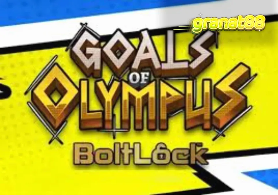 Visual bertema mitologi Yunani dan sepak bola dalam slot Goals of Olympus BoltLock